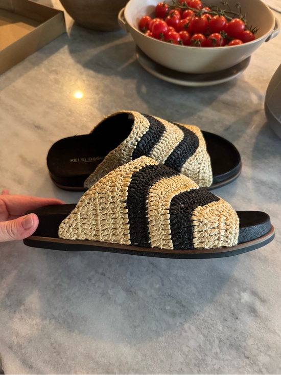 Kelsi Dagger Shoes - Kelsi Daggar rafia slides